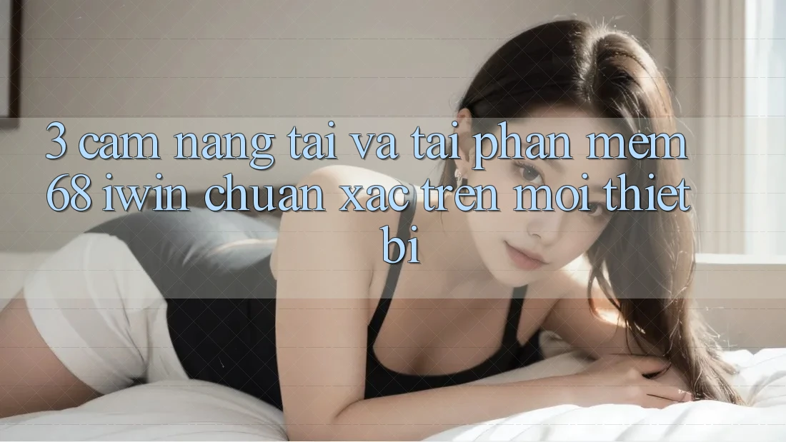 3. Cẩm nang tải và tải Phần mềm 68 iwin chuẩn xác trên mọi thiết bị