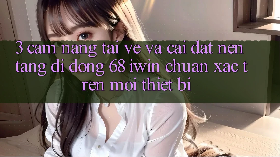 3. Cẩm nang tải về và cài đặt Nền tảng di động 68 iwin chuẩn xác trên mọi thiết bị