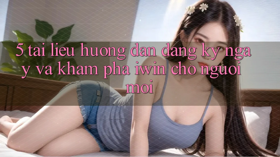 5. Tài liệu hướng dẫn Đăng ký ngay Và Khám phá iwin Cho Người Mới