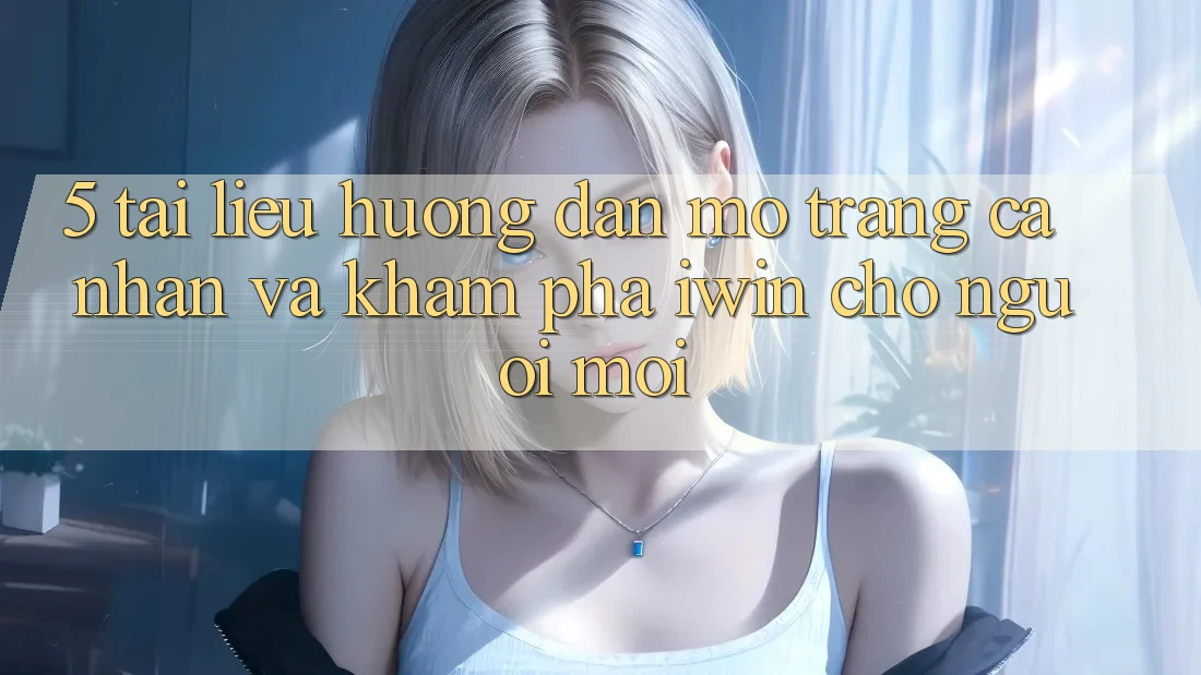 5. Tài liệu hướng dẫn Mở trang cá nhân Và Khám phá iwin Cho Người Mới