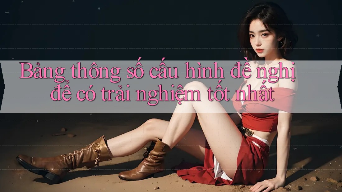 Bảng thông số cấu hình đề nghị để có trải nghiệm tốt nhất