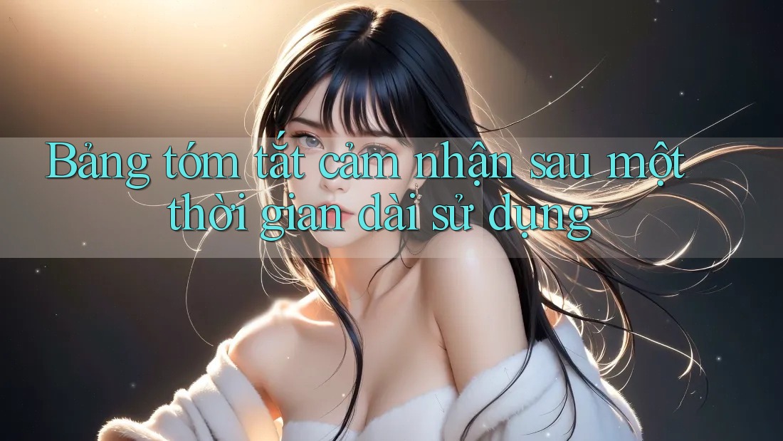Bảng tóm tắt cảm nhận sau một thời gian dài sử dụng Bảng tóm tắt cảm nhận sau một thời gian dài sử dụng