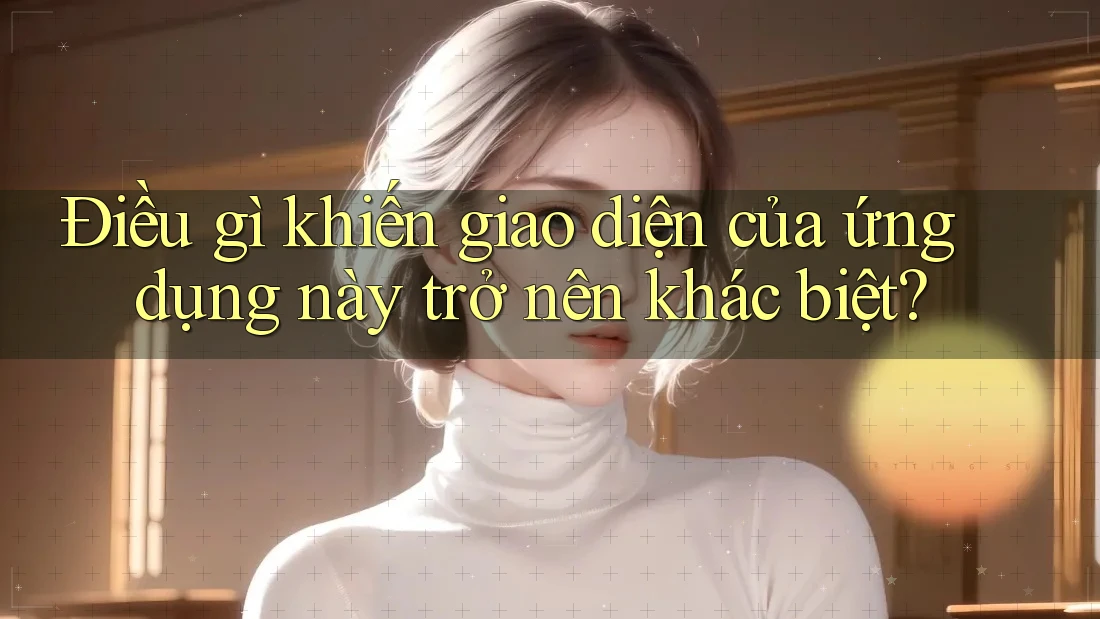 Điều gì khiến giao diện của ứng dụng này trở nên khác biệt?