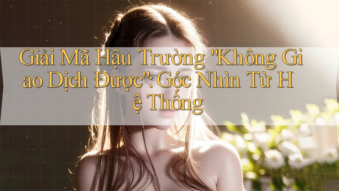 Giải Mã Hậu Trường “Không Giao Dịch Được”: Góc Nhìn Từ Hệ Thống