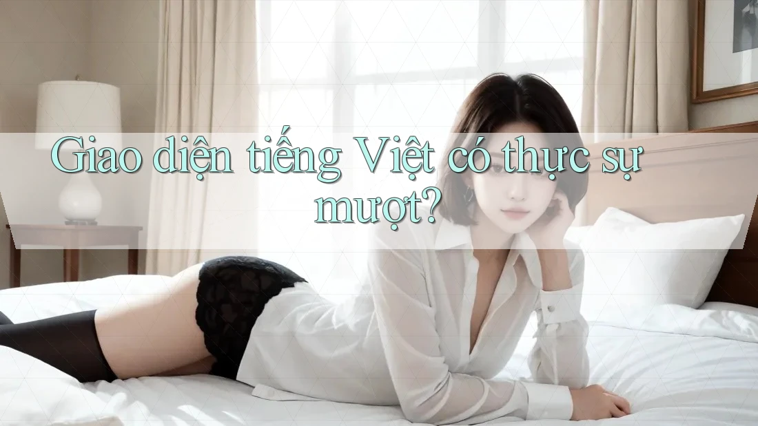 Giao diện tiếng Việt có thực sự mượt?