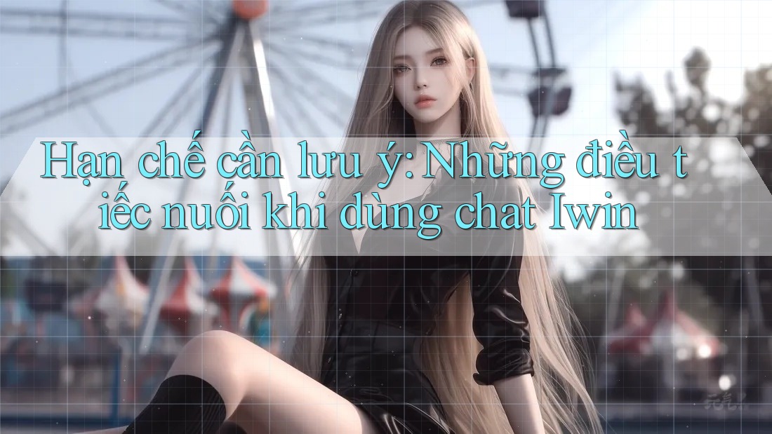 Hạn chế cần lưu ý: Những điều tiếc nuối khi dùng chat Iwin