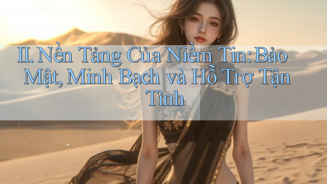 II. Nền Tảng Của Niềm Tin: Bảo Mật, Minh Bạch và Hỗ Trợ Tận Tình