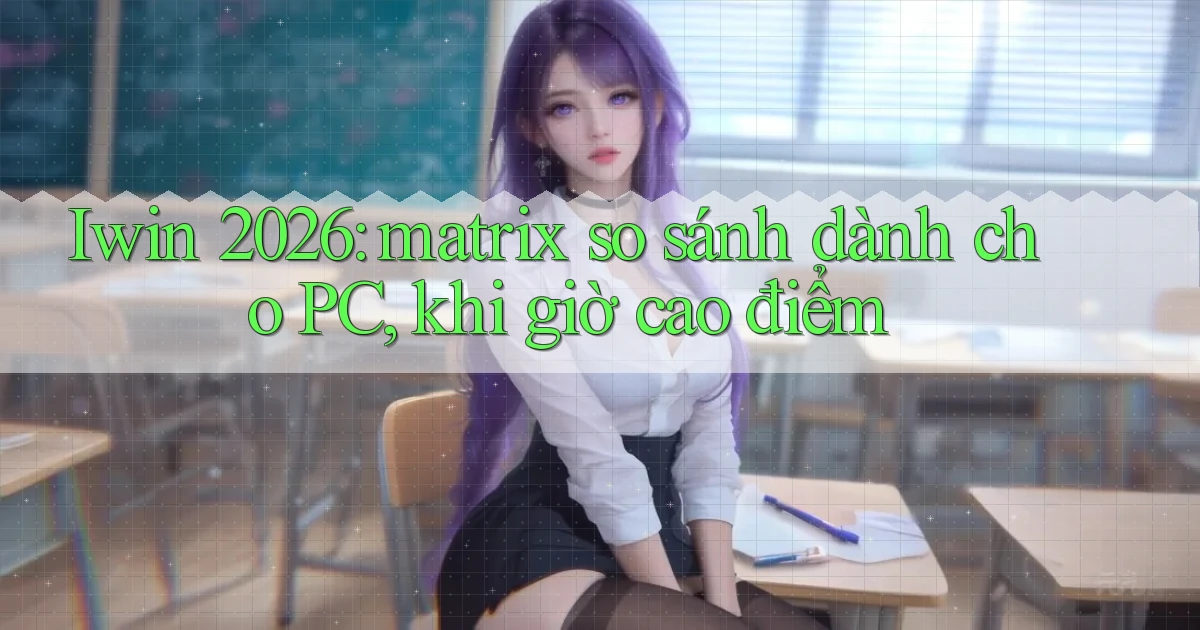 Iwin 2026 matrix so sánh dành cho PC, khi giờ cao điểm