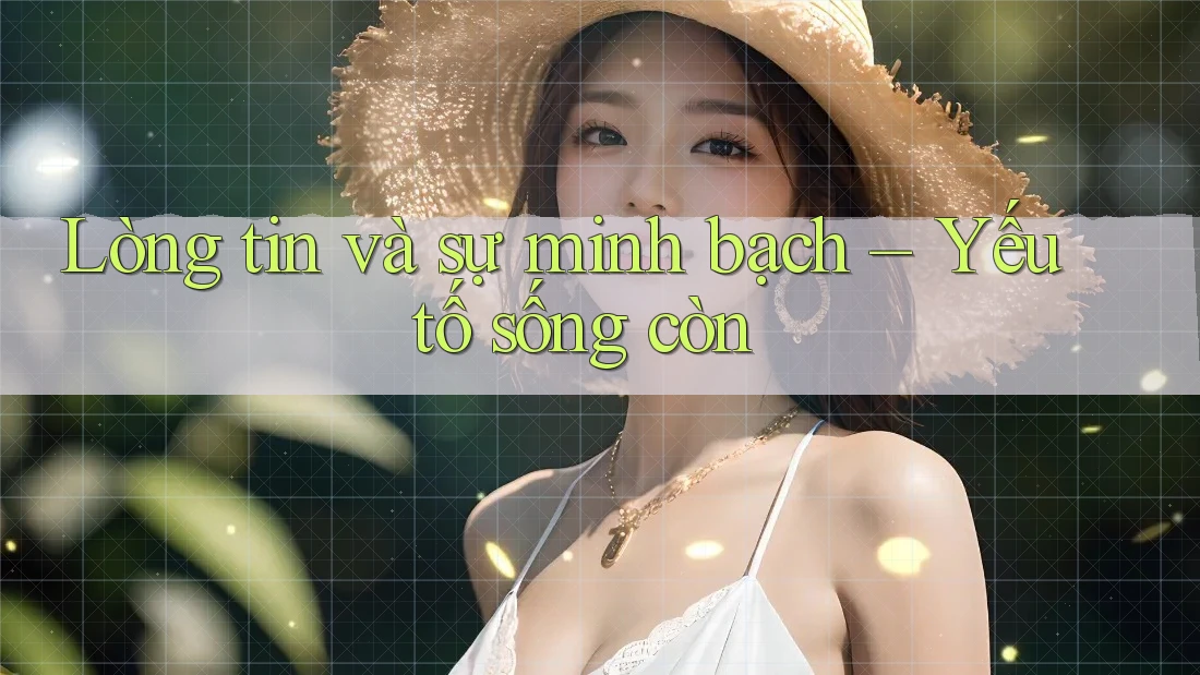 Lòng tin và sự minh bạch – Yếu tố sống còn