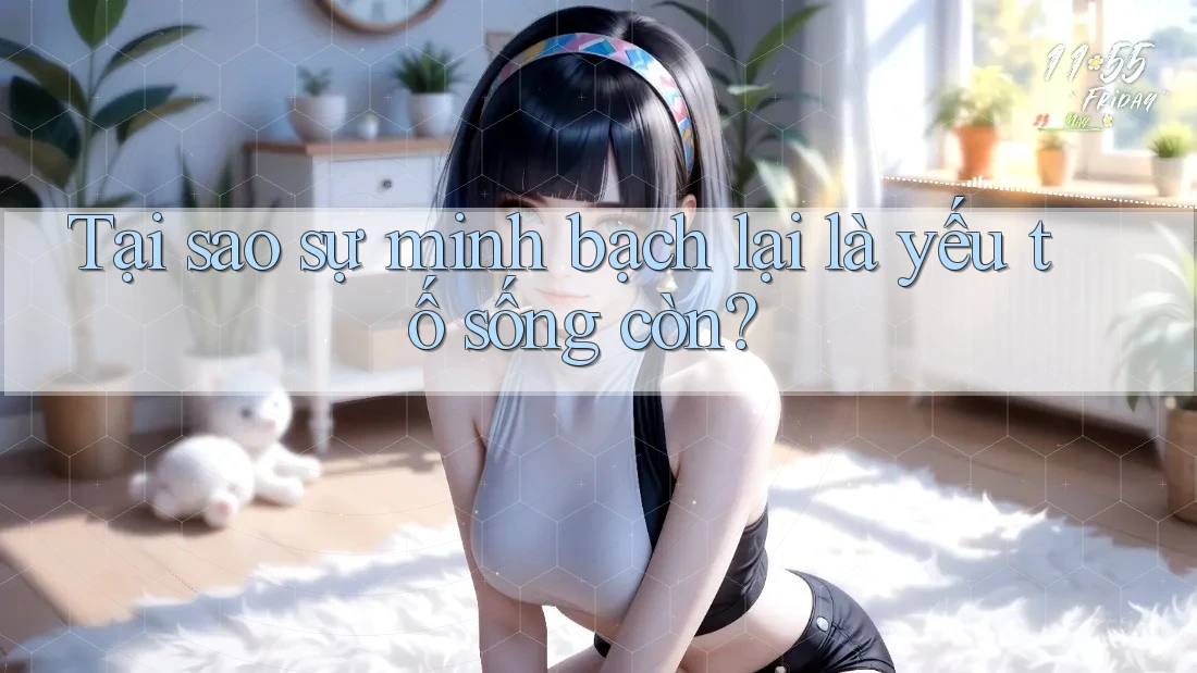 Tại sao sự minh bạch lại là yếu tố sống còn?