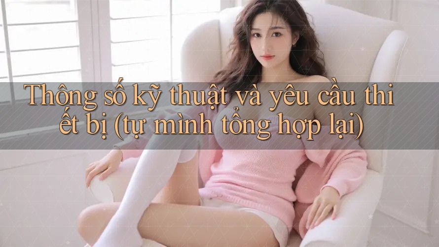 Thông số kỹ thuật và yêu cầu thiết bị (tự mình tổng hợp lại) Thông số kỹ thuật và yêu cầu thiết bị (tự mình tổng hợp lại)