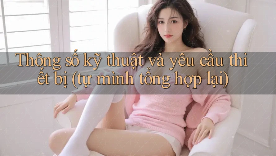 Thông số kỹ thuật và yêu cầu thiết bị (tự mình tổng hợp lại)