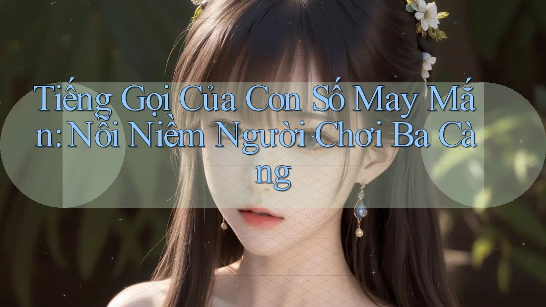 Tiếng Gọi Của Con Số May Mắn: Nỗi Niềm Người Chơi Ba Càng