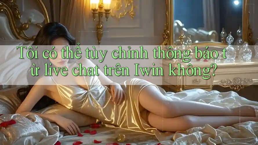 Tôi có thể tùy chỉnh thông báo từ live chat trên Iwin không?